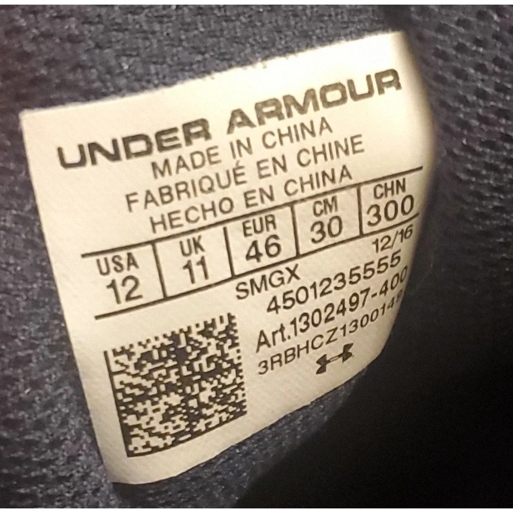 Under Armour Charged 24/7 Sneakers Men's‎ Size 12 Blue